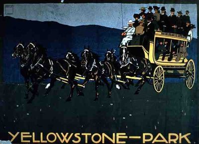Werbung für den Yellowstone Park von American School