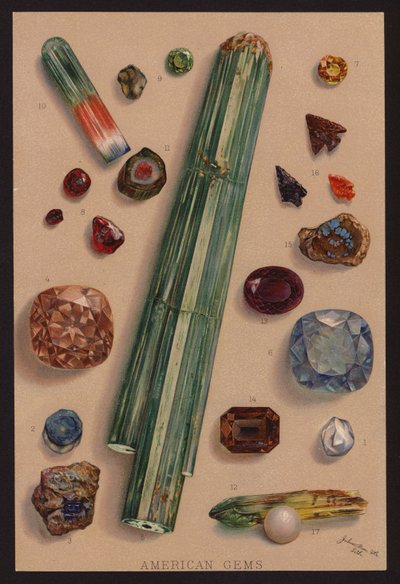 Amerikanische Edelsteine von American School