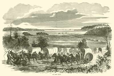 Ein Armeezug, November 1862 von American School