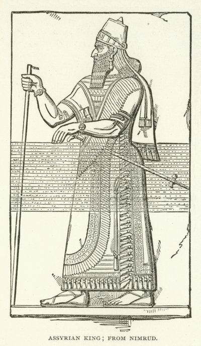 Assyrischer König; aus Nimrud von American School