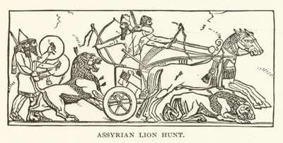 Assyrische Löwenjagd von American School