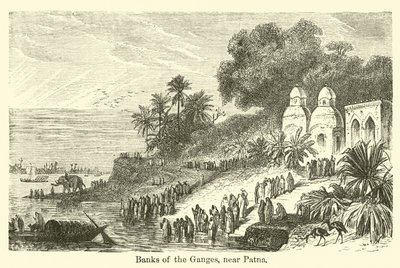 Ufer des Ganges, nahe Patna von American School