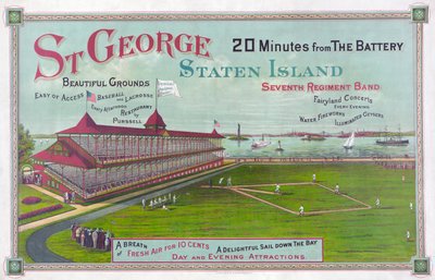 Baseballfeld im St. George Park, Staten Island von American School