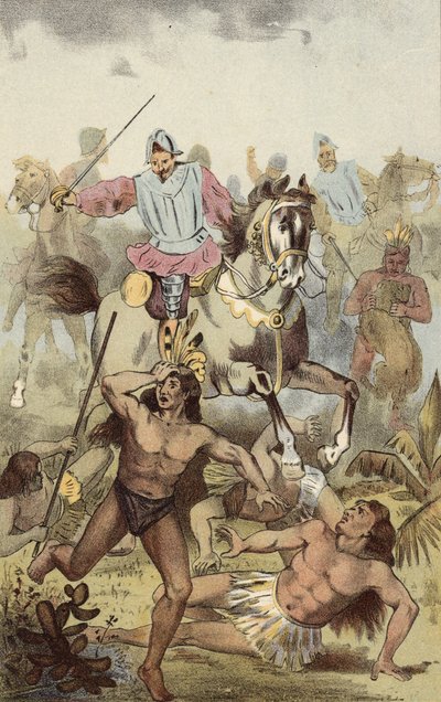 Kampf mit den Indianern der Vega von American School