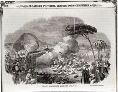 Blutiges Massaker an Amerikanern in Havanna, September 1851, aus 