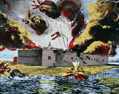 Beschuss von Fort Pulaski, Cockspur Island, Georgia von American School