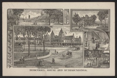Boscobel House und Umgebung von American School