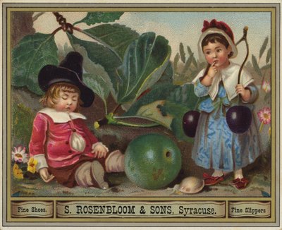 Junge schläft nach zu viel Obst von American School