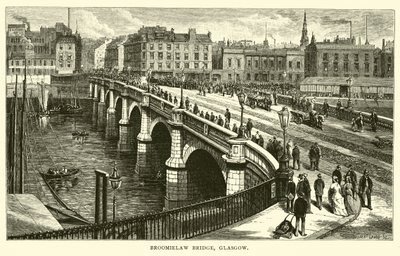 Broomielaw-Brücke, Glasgow von American School