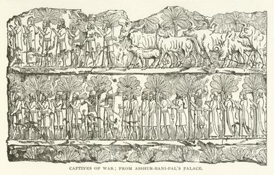 Kriegsgefangene; aus dem Palast von Assur-bani-pal von American School