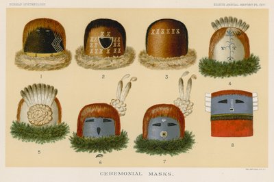 Zeremonielle Masken von American School