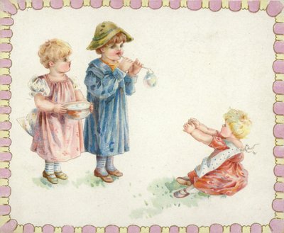 Kinder machen Seifenblasen von American School