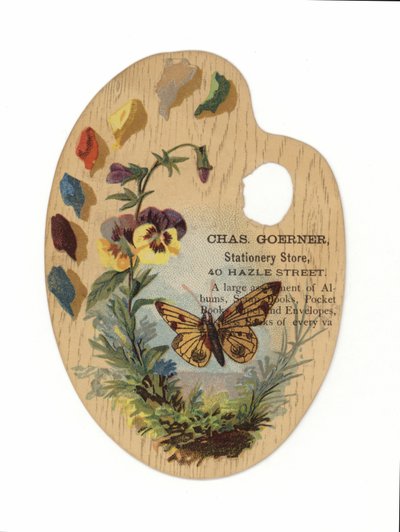 Bunte Künstlerpalette von American School