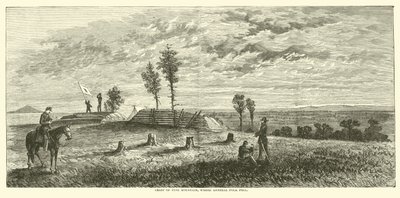 Kamm des Pine Mountain, wo General Polk fiel, Juni 1864 von American School