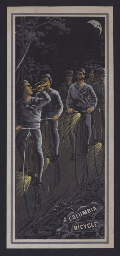 Radfahrer bei Nacht von American School