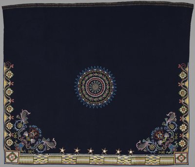 Tanzdecke, Anishinabe, Dakota, ca. 1840-50 (Wolle, Seide & Perlen) von American School