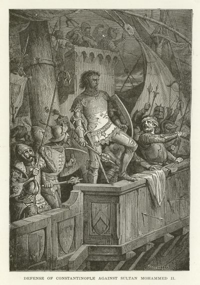 Verteidigung von Konstantinopel gegen Sultan Mohammed II. von American School