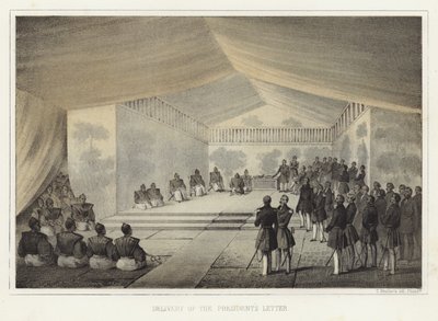 Überreichung des Präsidentenbriefes, Kurihama, Japan, 14. Juli 1853 von American School