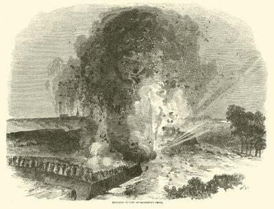 Explosion des Forts an McPhersons Front, Juni 1863 von American School