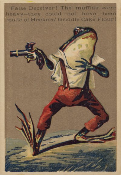 Frosch mit Pistole von American School
