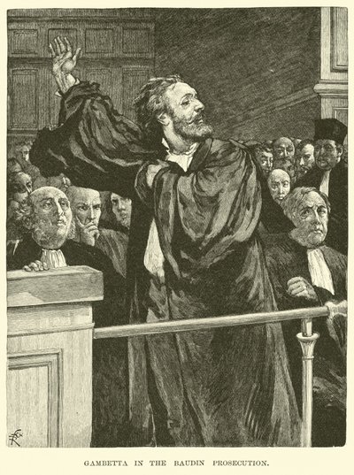 Gambetta in der Baudin-Anklage von American School