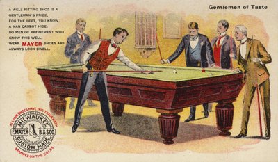 Herren von Geschmack, Billard spielend von American School