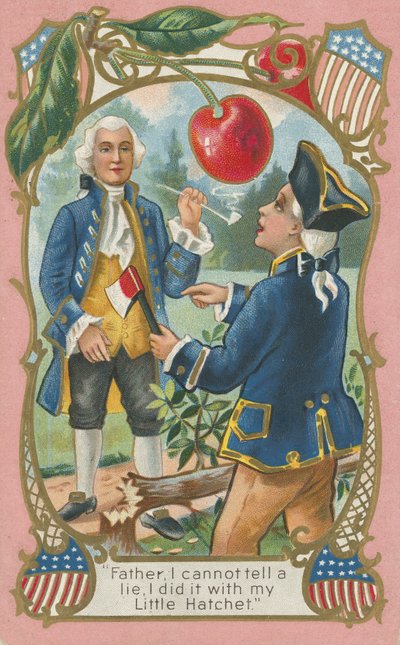 George Washington gesteht seinem Vater von American School