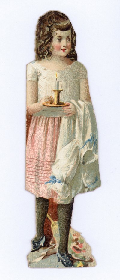 Mädchen mit Kerze von American School