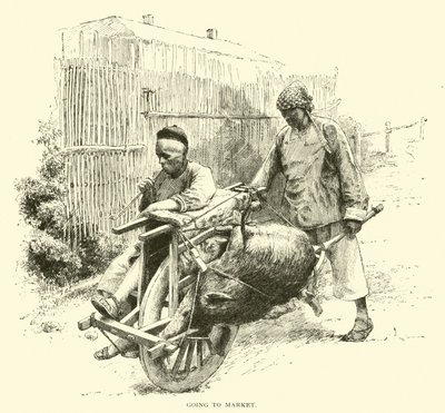 Zum Markt gehen von American School