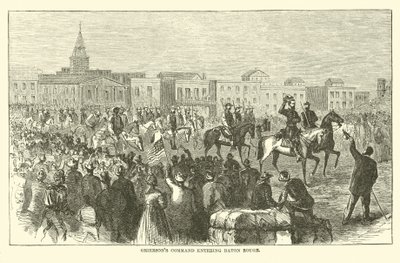 Griersons Kommando betritt Baton Rouge, April 1863 von American School