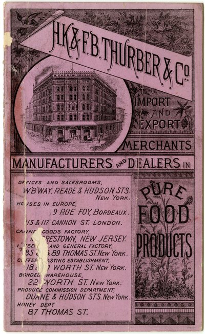 H.K. & F.B. Thurber & Co. Handelsbroschüre, recto von American School