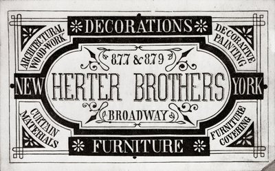 Herter Brothers, Dekorationen, Möbel, 877 & 879 Broadway, New York von American School