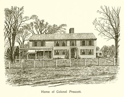Haus von Colonel Prescott, Bunker Hill von American School