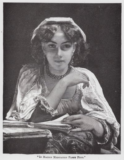 "In Jungfräulicher Meditation Frei von Fantasie" (Gravur) von American School