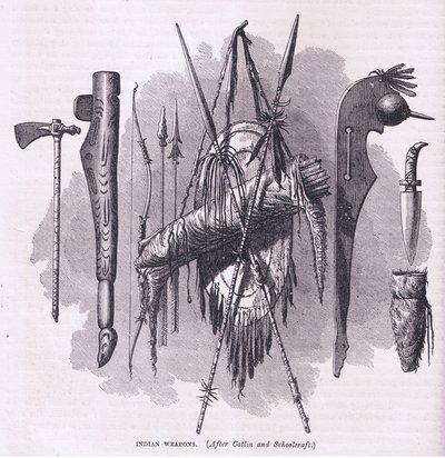 Indische Waffen, Illustration aus Cassell