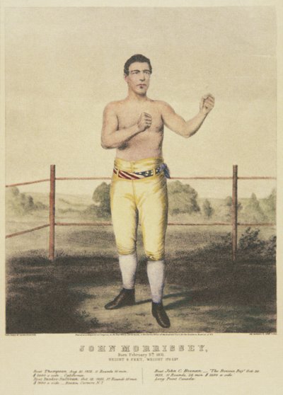 John Morrissey, aus einem zeitgenössischen Druck von American School