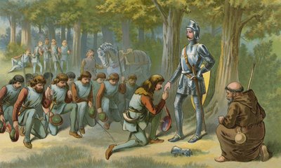 König Richard begnadigt Robin und seine Männer von American School