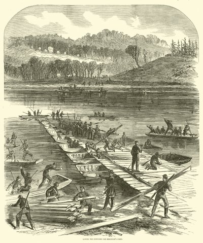 Verlegung der Pontons für Sedgwicks Korps, April 1863 von American School
