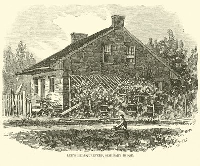 Lees Hauptquartier, Seminary Ridge, Juli 1863 von American School