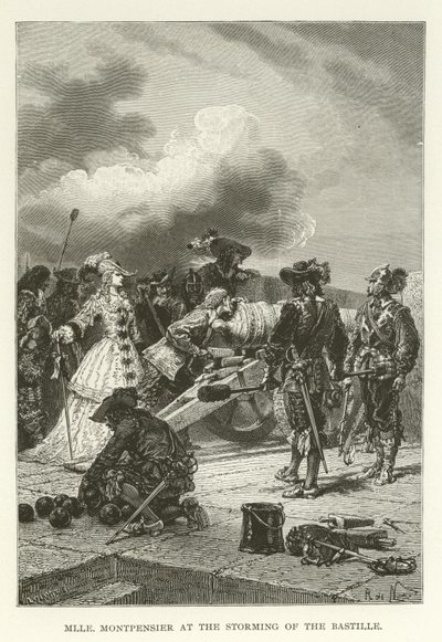 Mademoiselle Montpensier beim Sturm auf die Bastille von American School