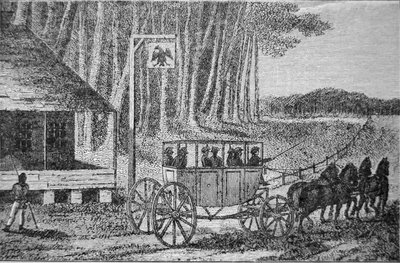 Postkutsche, Illustration aus 
