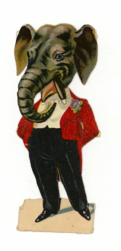 Mann mit Elefantenkopf von American School