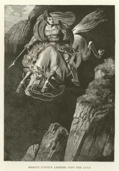 Marcus Curtius springt in den Abgrund von American School