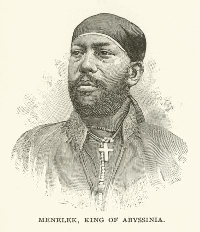Menelik, König von Abessinien von American School