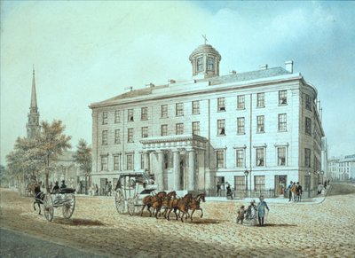 Straßenszene in Nordamerika von American School