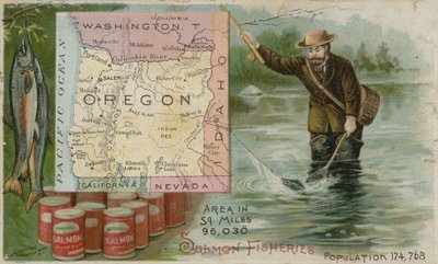 Oregon - Lachsfischerei von American School