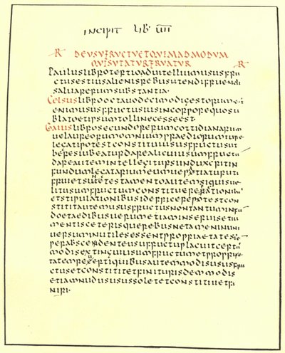 Seite aus den Pandekten von Justinian von American School