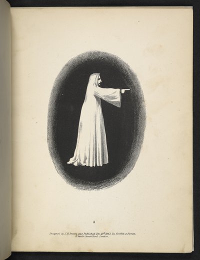 Ein Geist in Weiß. Spectropia; oder, Überraschende spektrale Illusionen, die überall Geister zeigen, und in jeder Farbe, etc. ser. 1 von American School