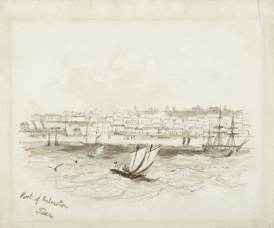 Hafen von Galveston, Texas, späte 1800er Jahre von American School