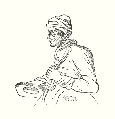 Porträt von Jedediah Buxton (Gravur) von American School